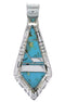 Turquoise And Sterling Silver Southwestern Pendant EX28951